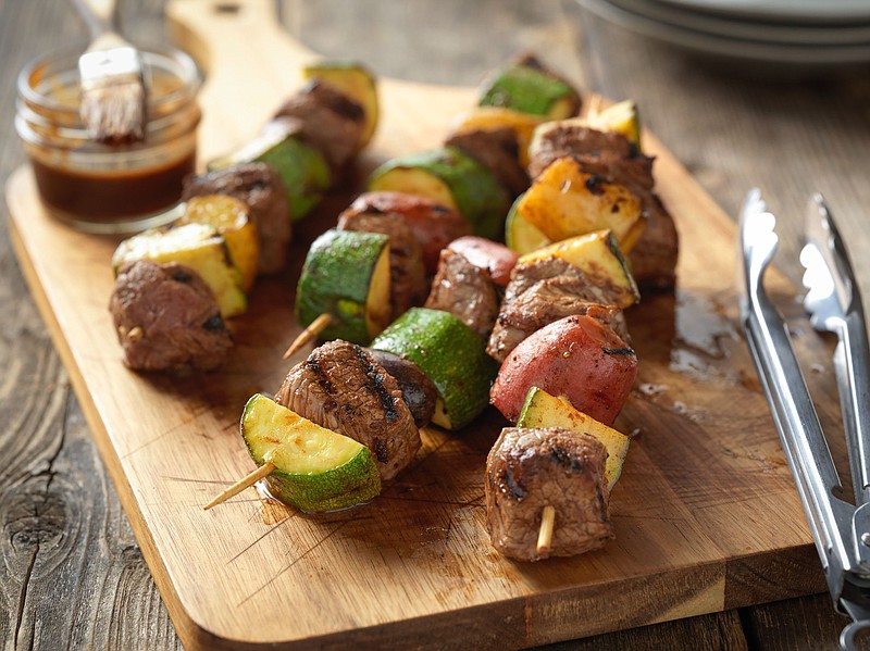 Beef Top Sirloin and Potato Kebabs (Courtesy of Cattlemen’s Beef Board)