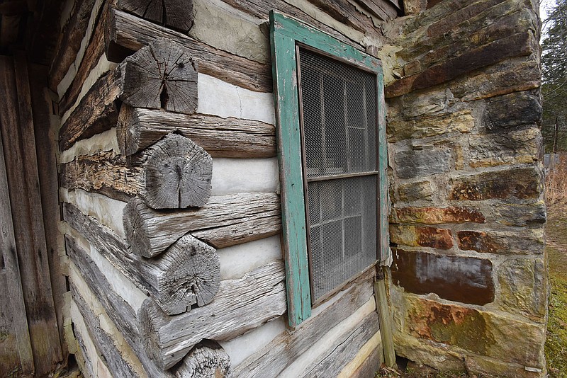 The Villines family cabin and farmstead near the Buffalo National River at Ponca dates back to the mid 1800s. A loop trail around the farm lets visitors see the cabin, smokehouse, outhouse, root cellar and barn.
(NWA Democrat-Gazette/Flip Putthoff)
