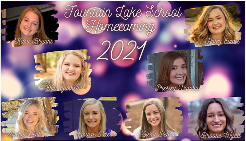 Fountain Lake's homecoming court. - Submitted photo illustration