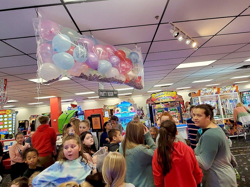 COURTESY PHOTO
Kara Ault with Macaroni Kids sponsored a New Year's Eve party for families in 2019. The party was held as a countdown to noon, instead of midnight.
