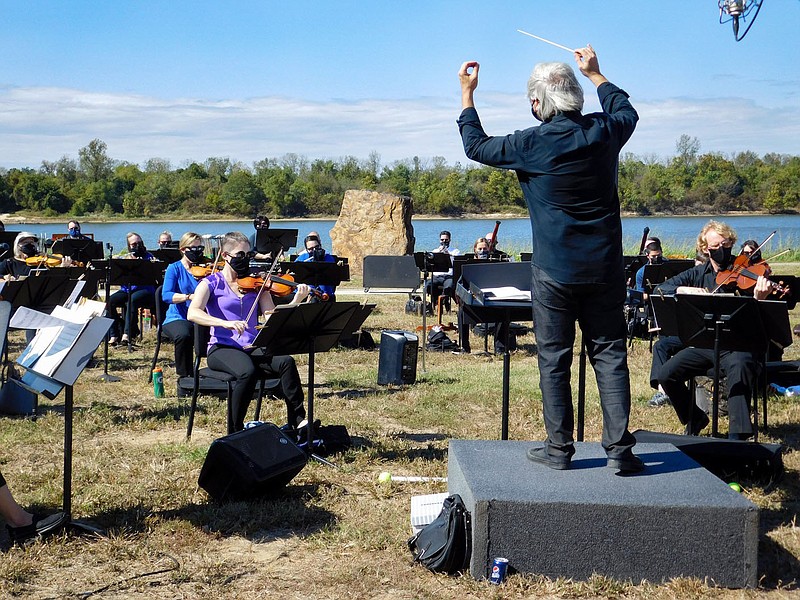 The Fort Smith Symphony played the first two concerts of its 2020-21 season outdoors at the U.S. Marshals Museum. (Courtesy Photo/Fort Smith Symphony)