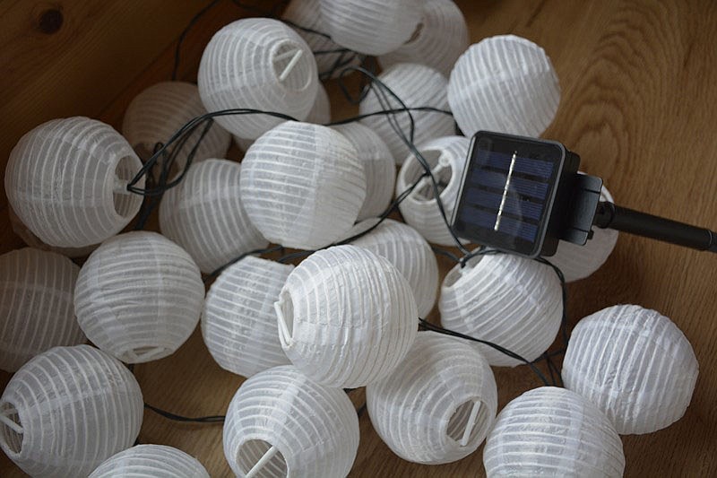 Solar garden lanterns intended to be used either outdoors or indoors, as long as they can charge in the sun.

(Courtesy Photo/Amanda Bancroft)