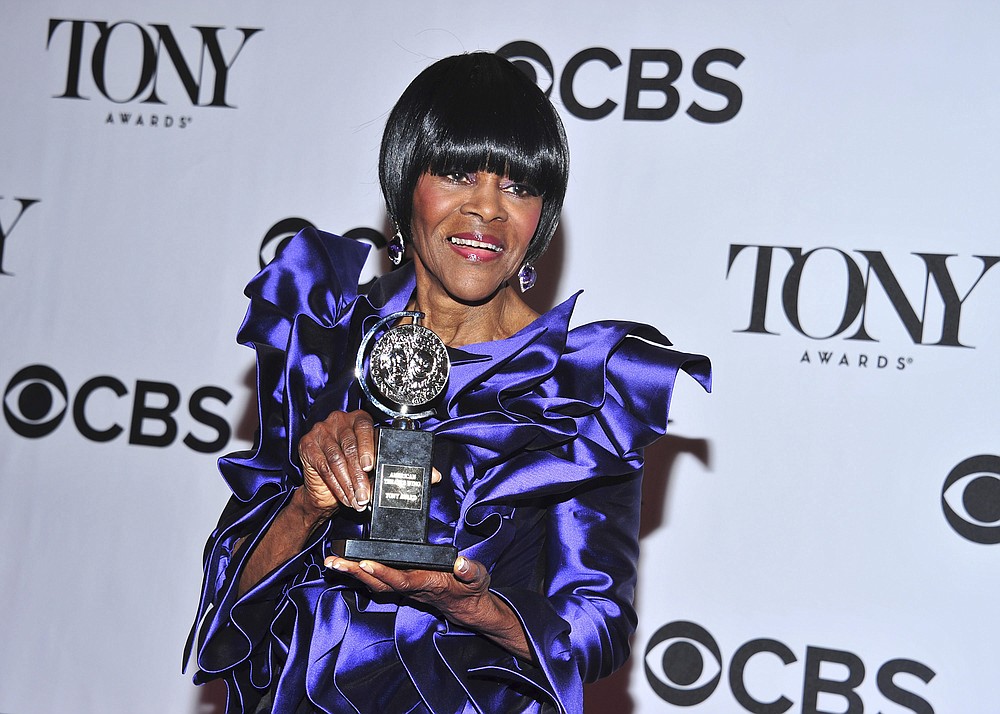 FILE - Cicely Tyson poses with her award for best actress in a play for "The Trip to Bountiful," in the press room at the 67th Annual Tony Awards on June 9, 2013, in New York. Tyson, the pioneering Black actress who gained an Oscar nomination for her role as the sharecropper's wife in "Sounder," a Tony Award in 2013 at age 88 and touched TV viewers' hearts in "The Autobiography of Miss Jane Pittman," has died. She was 96. Tyson's death was announced by her family, via her manager Larry Thompson, who did not immediately provide additional details. (Photo by Charles Sykes/Invision/AP, File)