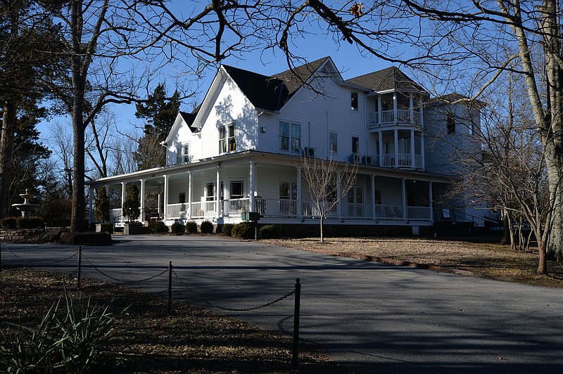 Pratt Place Inn and Barn stands Friday, Feb. 5, 2021, atop Markham Hill in Fayetteville. Property owner Specialized Real Estate Group has plans to expand the inn. Visit nwaonline.com/210209Daily/ for today's photo gallery. 
(NWA Democrat-Gazette/Andy Shupe)