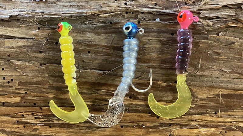 Courtesy photo  The twister tail (shown in various colors) has become the bread-and-butter for crappie anglers.