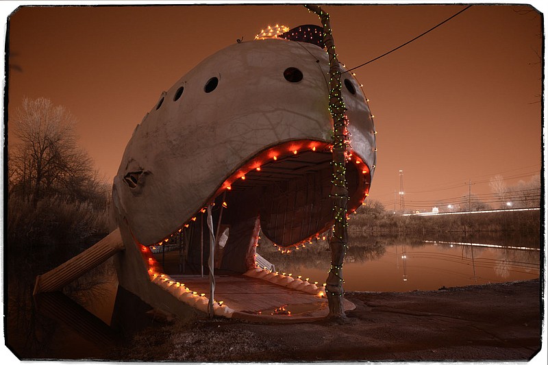 Rogers photographer Chuck Davis’ 2015 image “Blue Whale” captures one of the most memorable and whimsical oddities along the historical stretch of highway, the Mother Road, Route 66. The relic — created by an alligator farmer as an anniversary gift to his wife — later welcomed the public to the local swimming hole and now stands sentinel over a piece of American history that, at more than 100 years old, continues to unfold.

(Courtesy Image/Chuck Davis)