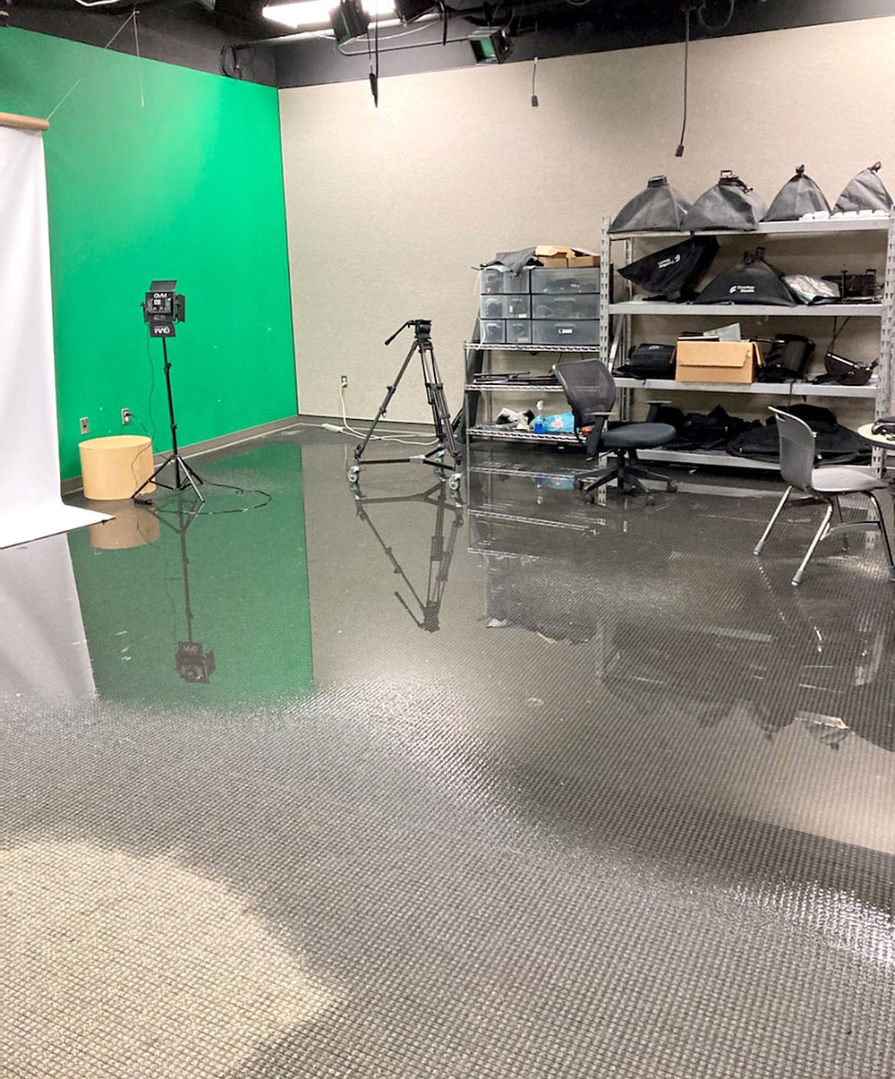 Photo submitted
The art wing in the high school, including the film and television department's green room, was one of the first areas to flood.