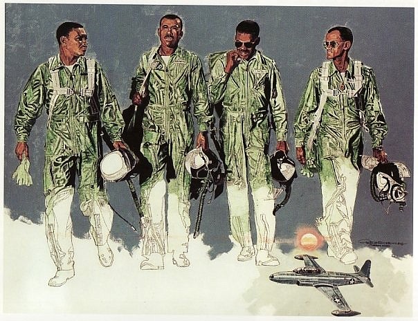 Roy LaGrone made it a life-long project to tell the little-known stories about the nation’s black pilots through his paintings. (Special to The Commercial)