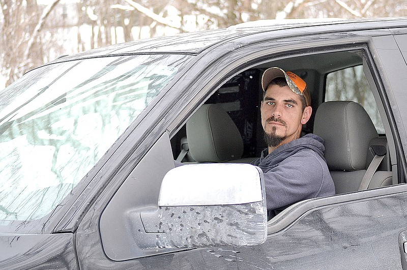 TIMES photograph by Annette Beard
Jon Wellesley provided rides during the recent snow storms to people in Pea Ridge, Bentonville, and other cities in the two county area including Fayetteville.