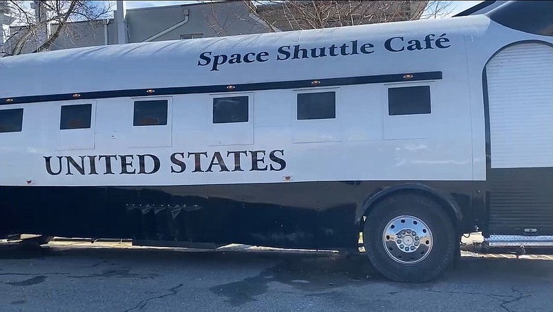 The Space Shuttle Cafe, built from the fuselage of a DC-3 with a full kitchen inside, could soon be on its way to Arkansas as a mobile unit for Minute Man. (Special to the Democrat-Gazette)