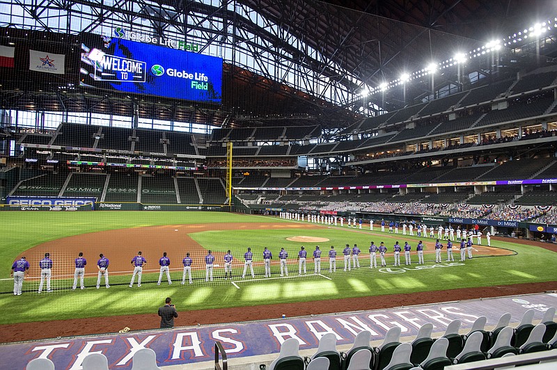 Texas Rangers home opener: Globe Life Field filed to capacity