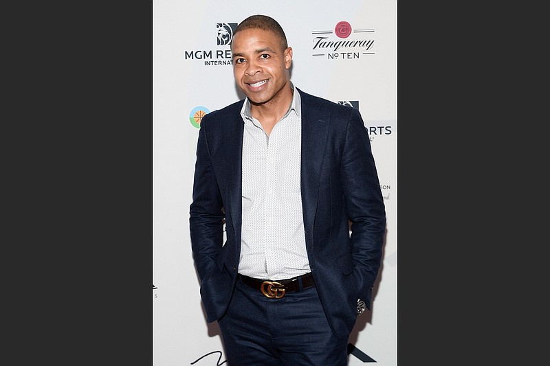 Fox Sports 1 Anchor Mike Hill attends the fifth anniversary gala for the Coach Woodson Invitational presented by MGM Resorts International at 1 OAK Nightclub at The Mirage Hotel & Casino in 2018 in Las Vegas. Hill is now a co-host of the “Start Your Day” program on the Black News Channel, which made its on-air debut in February 2020, targeting viewers who sought an alternative to existing news options. (TNS/Bryan Steffy)