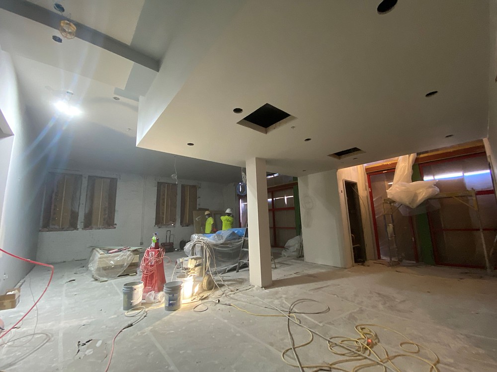 Pictured is the lobby and concession stand for the Adam B. Robinson Jr. Black Box Theater that's located inside The ARTworks on Main, located at 627 S. Main St. (Special to The Commercial/Deborah Horn)