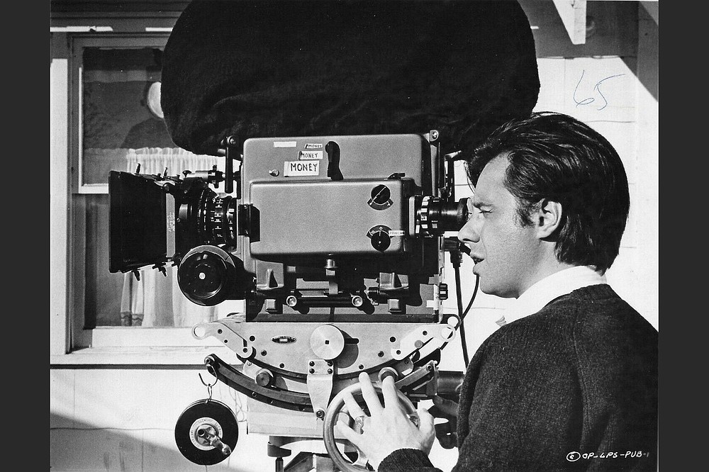 Peter Bogdanovich on the set of “The Last Picture Show.”