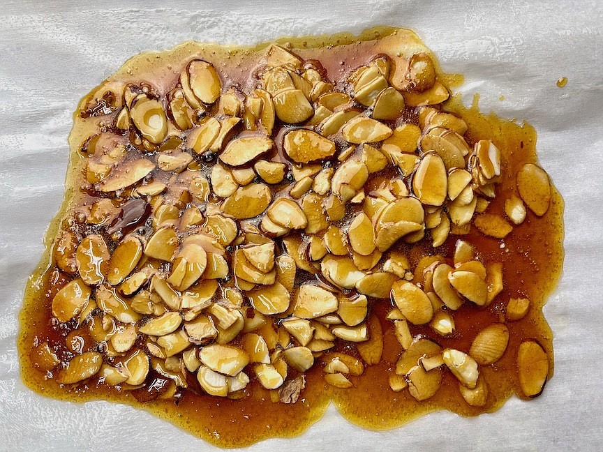 Praline made with almonds (Arkansas Democrat-Gazette/Kelly Brant)