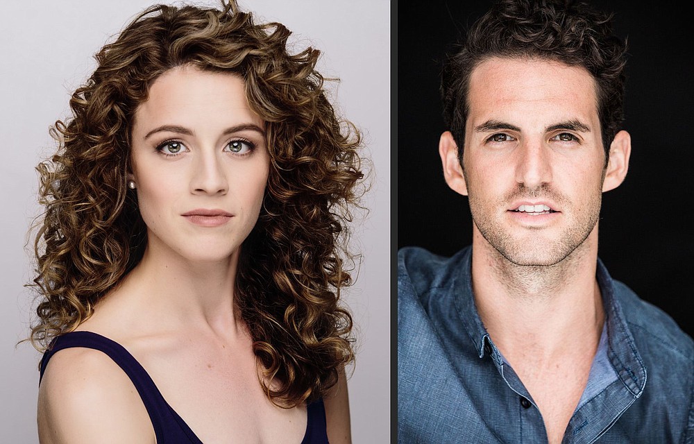 Actors Eryn LeCroy and John Riddle, who have performed as Christine Daae and Raoul in “The Phantom of the Opera” on Broadway, are bringing “A Natural State of Mind — From New York to Arkansas,” an evening of show tunes, April 17 to Fayetteville’s Walton Arts Center. (Special to the Democrat-Gazette)