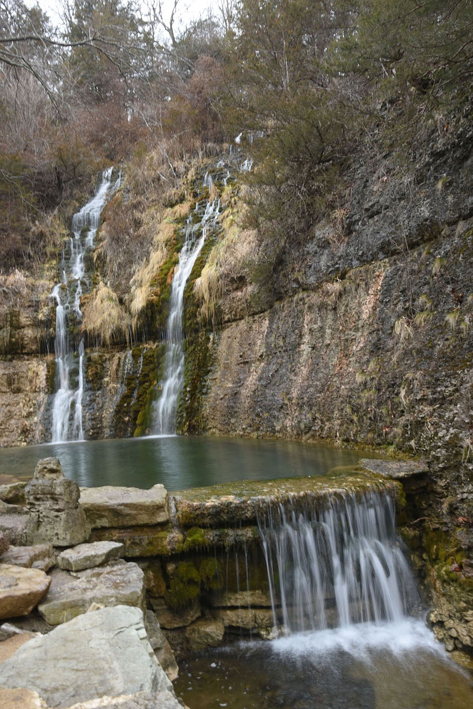Waterfalls are abundant from one end of the park to the other. (NWA Democrat-Gazette/Flip Putthoff)