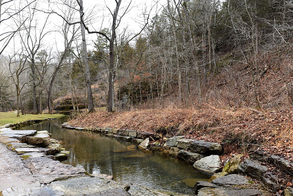 Trails lead to quiet streams and bluffs.
(NWA Democrat-Gazette/Flip Putthoff)