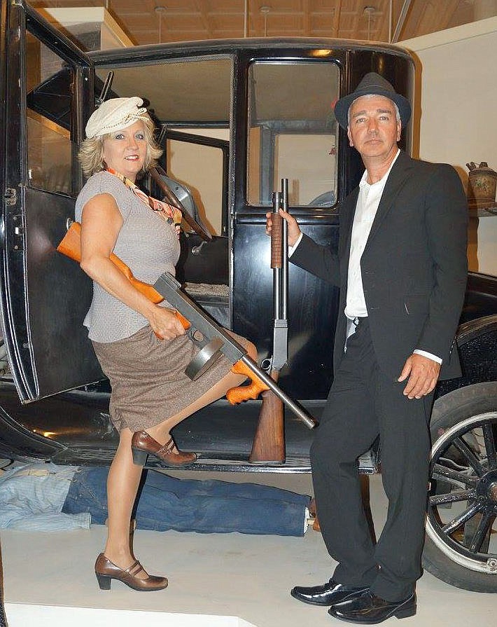 Ruby and Rodney Dean will portray Bonny and Clyde when the Fort Smith Museum of History hosts “A Walk Through Time: A Guided Walking Tour” on April 17.
(Courtesy Photo)