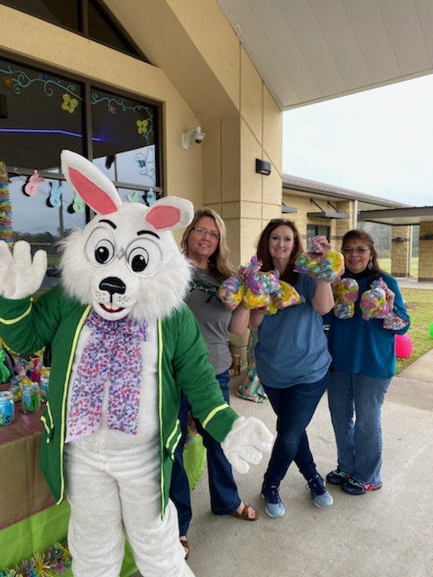 Easter Bunny fills up baskets at drive-thru