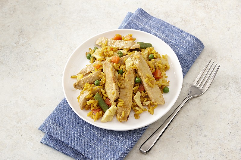 Chicken Stir-Fry With Yellow Rice (Courtesy of Perdue)