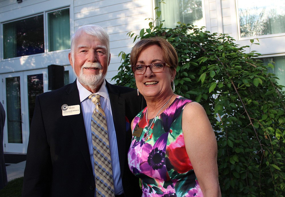 NWA Democrat-Gazette/CARIN SCHOPPMEYER Charles and Evelyn Jorgenson attend Plant a Seed.