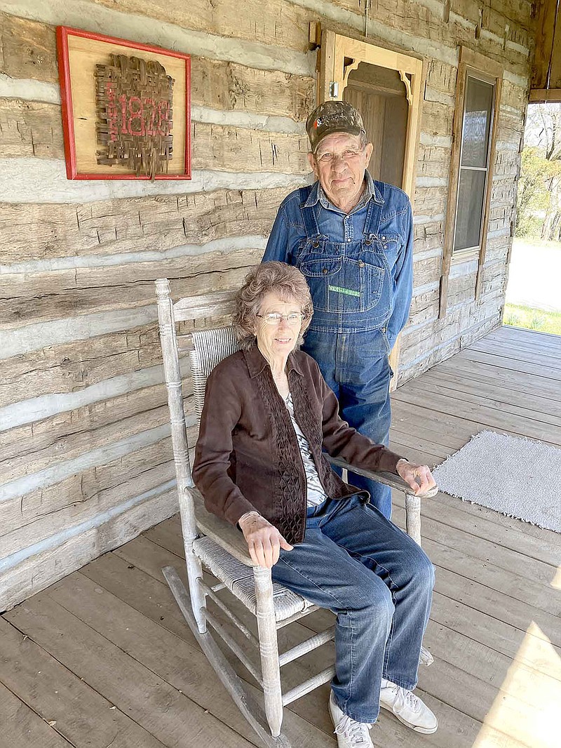MAYLON RICE SPECIAL TO ENTERPRISE-LEADER
Damon and Margaret Reed of Morrow purchased the 1828 family homestead of the Rev. George and Elizabeth Morrow and have restored the historic log cabin. The homestead is now listed on the National Register of Historic Places.