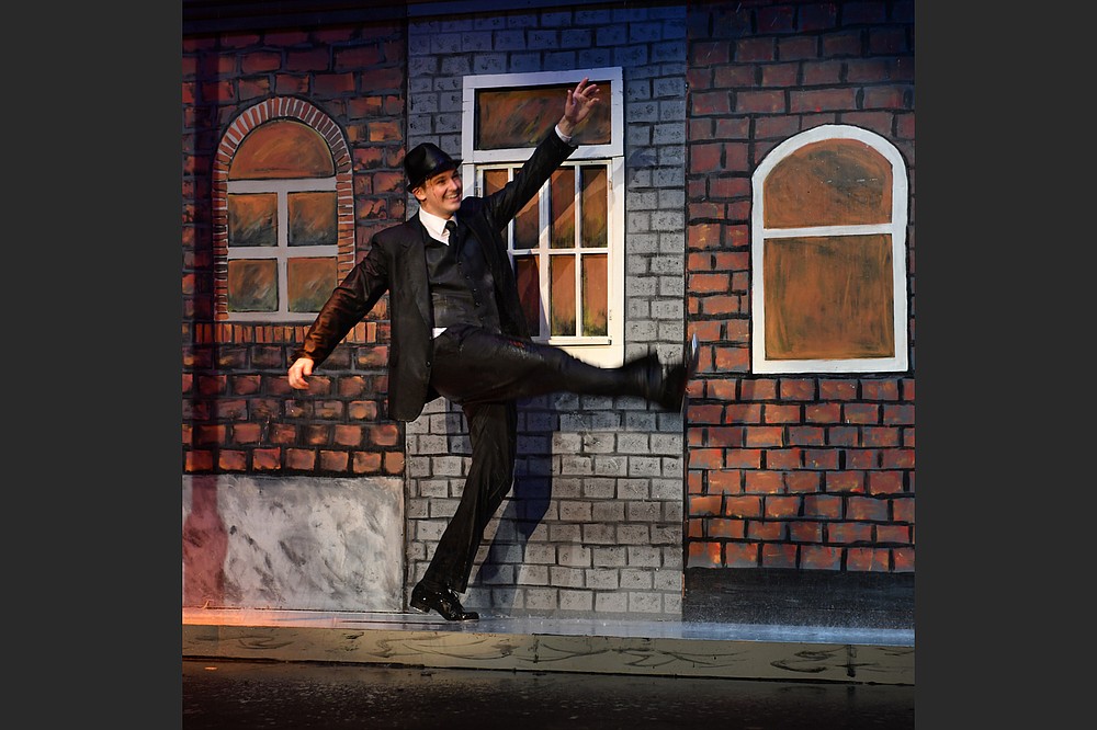 Alexander Jeffery played Don Lockwood in the South Arkansas Arts Center's 2018 production of the musical "Singin' in the Rain," reprised via the center's website April 16-18. (Special to the Democrat-Gazette)