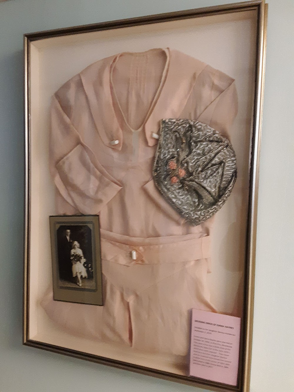 This is the dress worn by the bride when Emma and Harry Haynes were married Oct. 30, 1930, in Pine City, Minn. They visited Bella Vista in the 1970s, having won a free trip at the Minnesota State Fair. The dress was donated to the Bella Vista Historical Museum by daughter Glenice Henderson.
(Courtesy image)