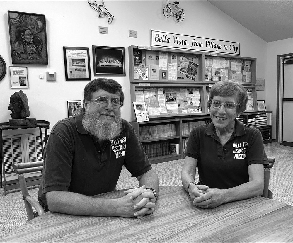 Dale Phillips (left) and Xyta Lucas are co-authors of a new pictorial history book about the community of Bella Vista, where they also lead the Bella Vista Historical Society and guide the Bella Vista Historical Museum.
(Courtesy photo)