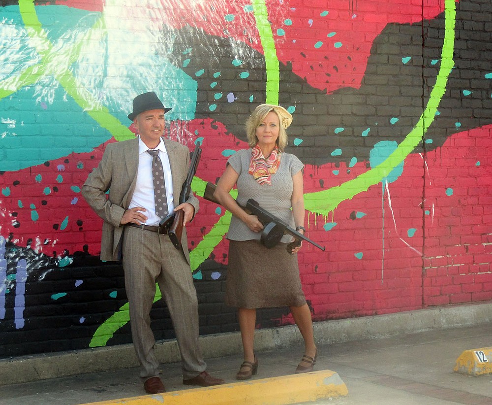 Ruby and Rodney Dean will portray Bonny and Clyde when the Fort Smith Museum of History hosts “A Walk Through Time: A Guided Walking Tour” on April 17.
(Courtesy Photo)
