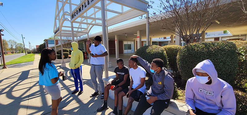 University of Arkansas at Pine Bluff students expressed their concerns, with many saying they were opting not to take the free covid-19 vaccine offered on campus. (Pine Bluff Commercial/Eplunus Colvin)