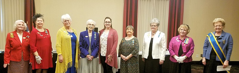 From left are Mary Jean Hall, Judy Robbins, Sheila Beatty-Krout, Maralou Spear, Hannah Wells, Jerrie Townsend, Sharon Stanley Wyatt, Patricia McLemore, and Nan Ackerman. - Submitted photo