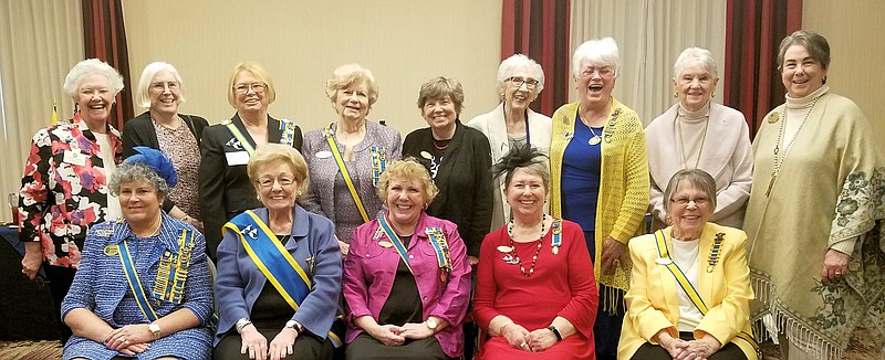 Members and potential members with National President General Nan Ackerman, seated, second from left. - Submitted photo