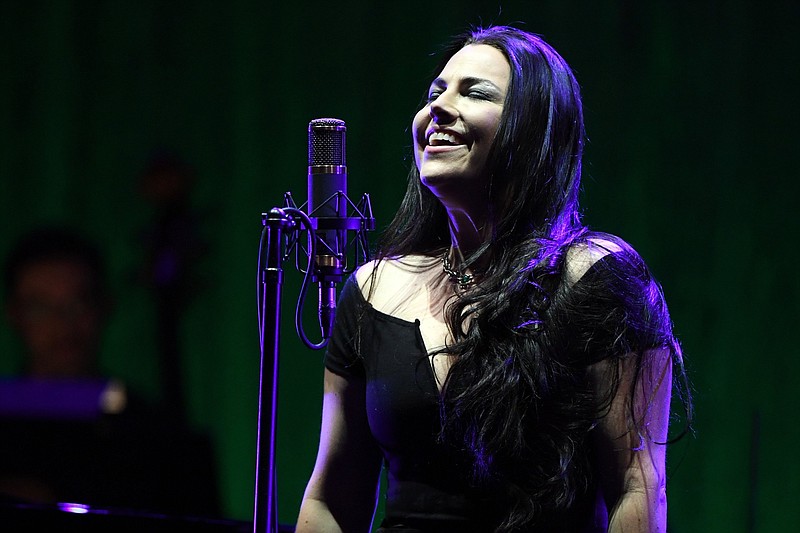 Amy Lee of Evanescence performs as the band kicks off its tour in support of the album “Synthesis” at The Pearl concert theater at Palms Casino Resort in a 2017 file photo. With a revamped lineup and a new album recorded with caution during the pandemic, Evanescence is sharing “The Bitter Truth.” (TNS/Getty Images/Ethan Miller)