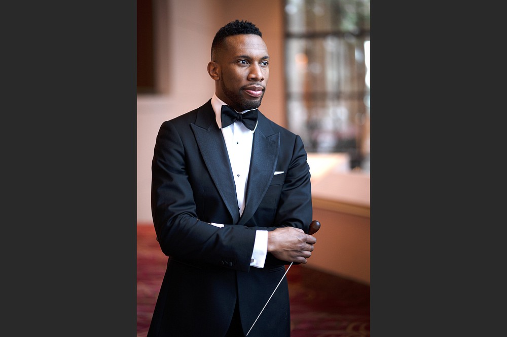 Roderick Cox, former associate conductor of the Minnesota Orchestra, will be the guest conductor for the orchestra’s annual “Beethoven & Blue Jeans” concerts in November. (Special to the Democrat-Gazette/Lawrence Brownlee)