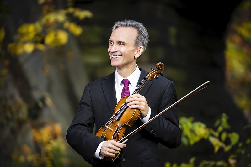 Violinist Gil Shaham makes his Arkansas debut, postponed from 2020, with the Arkansas Symphony playing the Samuel Barber "Violin Concerto" in April 2022. (Special to the Democrat-Gazette/Chris Lee)