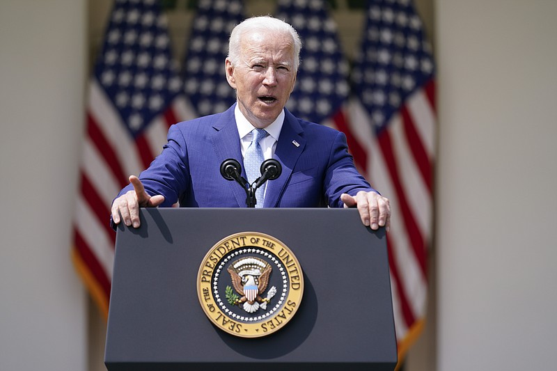 The Associated Press
President Joe Biden speaks about gun violence prevention in the Rose Garden at the White House on Thursday in Washington.