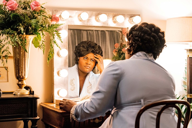 Danielle Brooks stars as Mahalia Jackson in “Robin Roberts Presents: Mahalia.” (Lifetime)