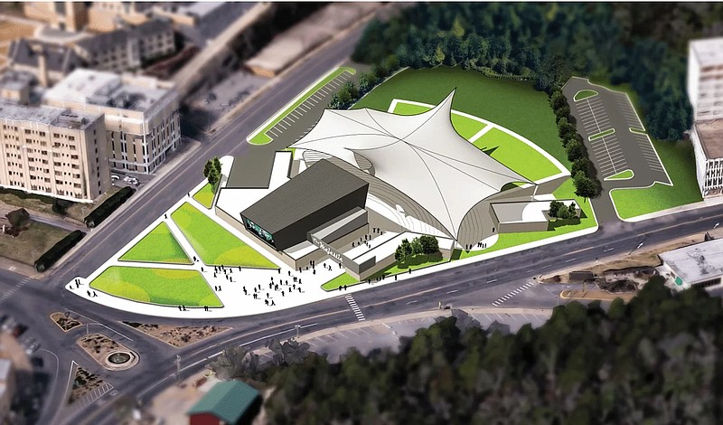 An architectural rendering of the proposed Majestic Entertainment Pavilion. The image is courtesy of R.A. Wilson Enterprises Inc. - Submitted photo