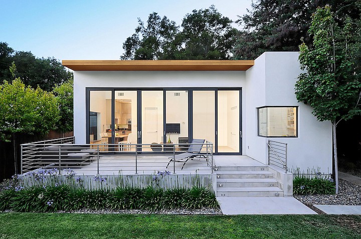 A Room of One’s Own ― The pandemic has pushed the demand for Accessory Dwelling Units, or ADUs, like this one in Palo Alto, Calif., designed by Maydan Architects. They fill an increased need for affordable housing or a separate home office. Fortunately, more city and state regulations are allowing them. (Courtesy of Dave Edwards)