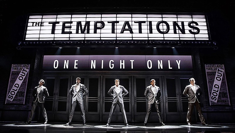 Ephraim Sykes (from left), Jawan M. Jackson, Jeremy Pope, Derrick Baskin and James Harkness perform “Ain’t Too Proud.” Plans reveal a busy season at Washington’s Kennedy Center, starting Oct. 13. (Kennedy Center/Matthew Murphy)