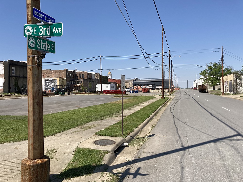 A tourism development that focuses on Pine Bluff's heritage, art and culture would include the area around Third Avenue and State Street. (Pine Bluff Commercial/Byron Tate)