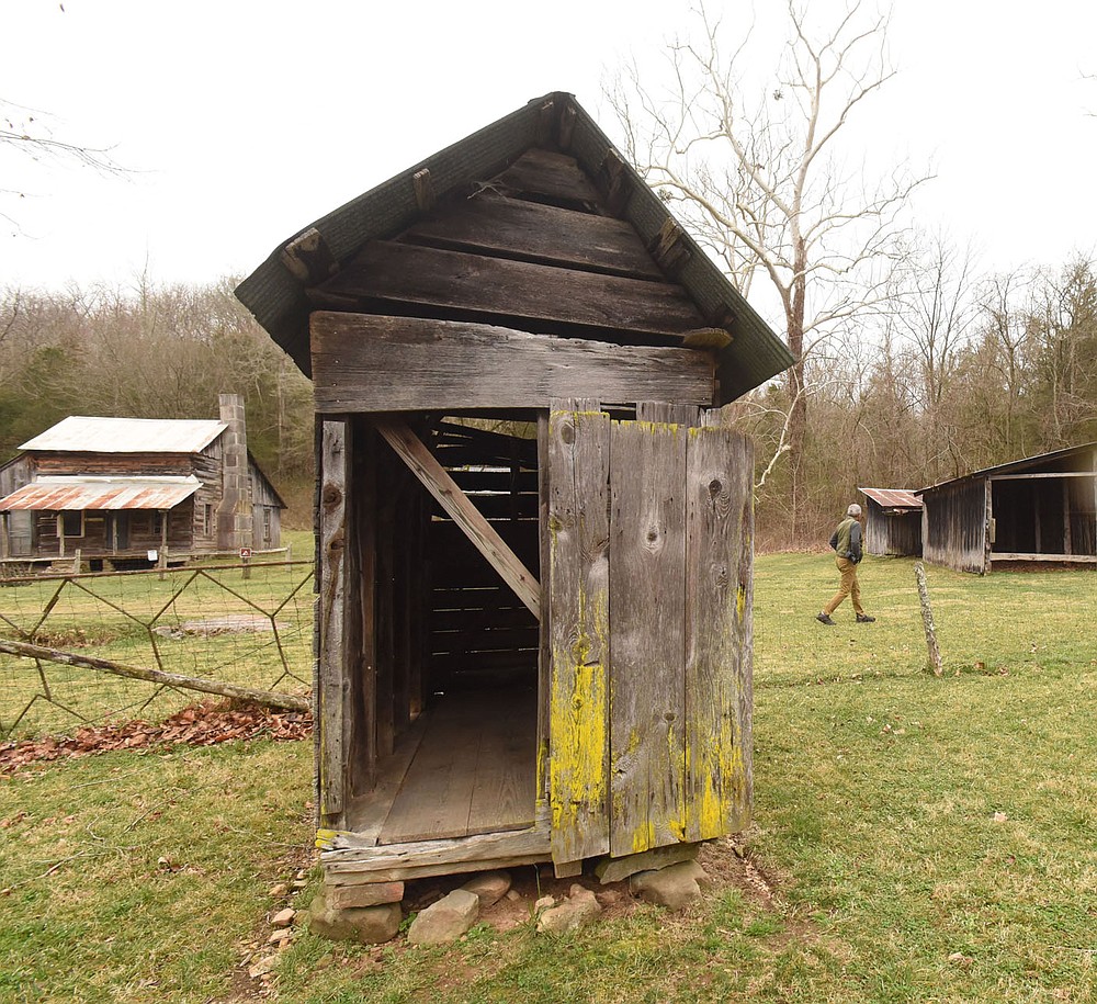 Outbuildings are numerous at the farmstead.
(NWA Democrat-Gazette/Flip Putthoff)