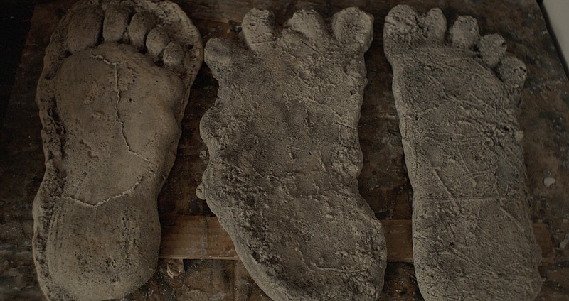 Are these really footprints left by Bigfoot? The story is told in the Hulu series “Sasquatch.” (Hulu)