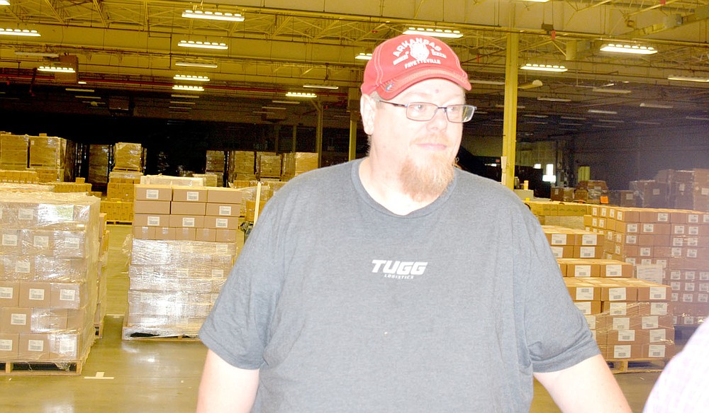 Marc Hayot/Herald-Leader Floor Lead Melvin Sharp shares a connection with Franklin Electric: his mother Beverly Sharp worked at Franklin Electric for almost 35 years. She worked on the floor for several years before moving to the parts room.