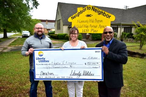 Donation assists with water bills