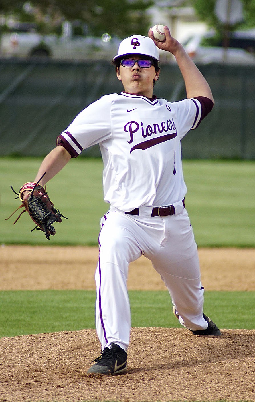 Westside Eagle Observer/RANDY MOLL
Gentry's Hayden Henry throws a pitch during play against Cedarville at the Merrill Reynolds Memorial Complex at Gentry High School on Thursday.