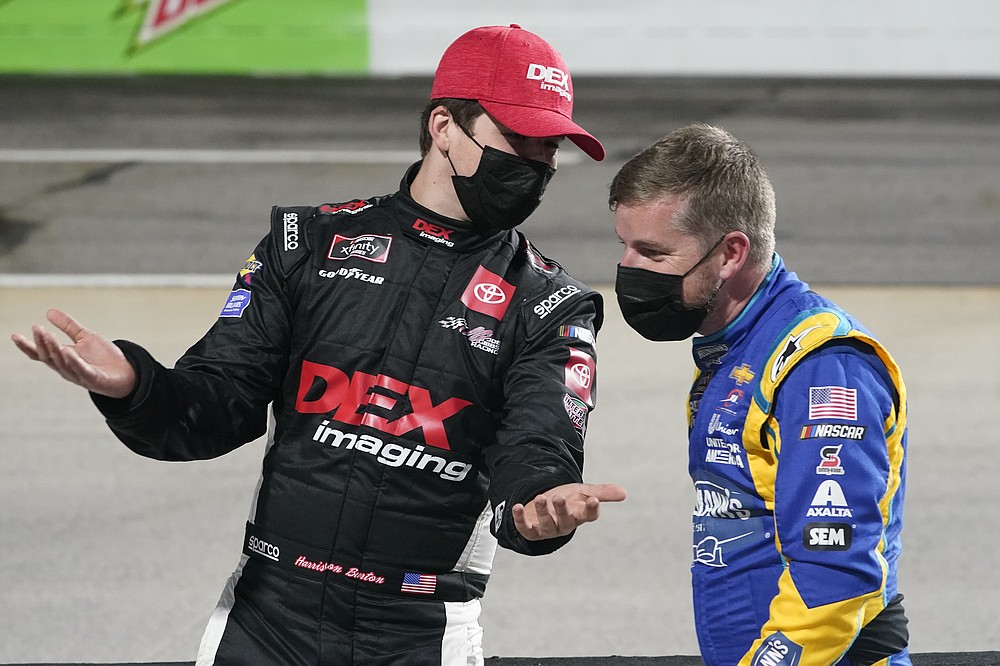 Family affair: Harrison Burton celebrates first K&N Pro Series