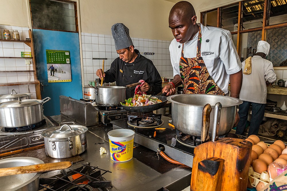 Chefs take part in the annual Gorilla Highlands Silverchef cooking competition and networking event in Kisoro, Uganda. (Courtesy of Marcus Westberg)